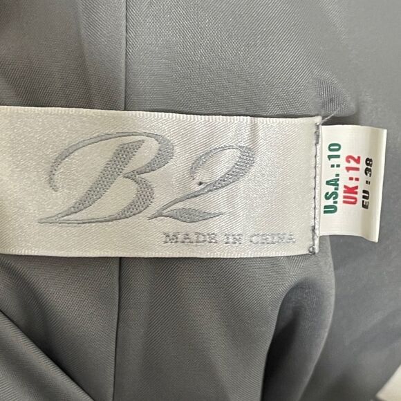 B2 Strapless Formal Dress Gray - Picture 8 of 10